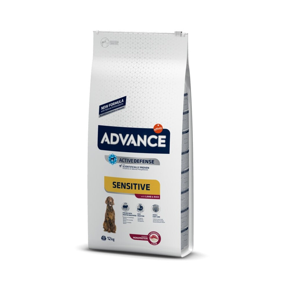 Advance Sensitive Lamb Kuzu Etli Yetişkin Köpek Maması 12 KG | SRC: Barcode: 8410650173535